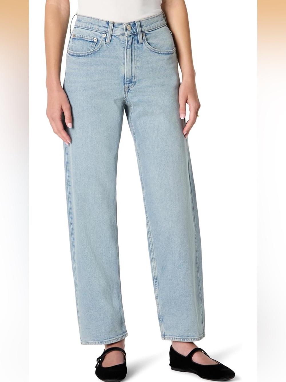 Amazon Essentials Women's High-Rise Barrel Leg Jeans 6. 1943/bb7-1